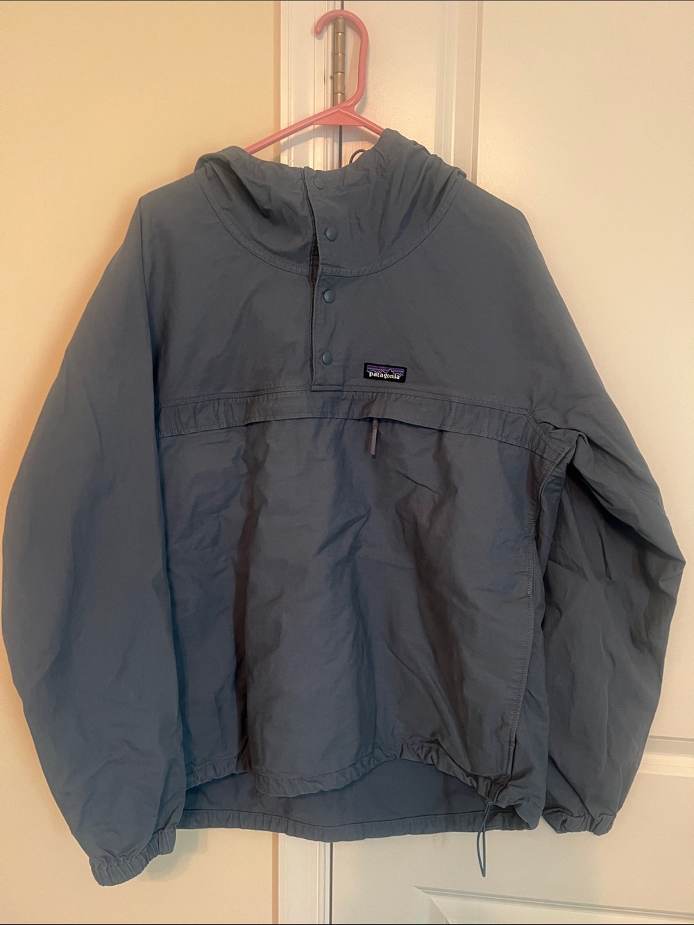 Patagonia Fun Hoggers Blue Pullover Lightweight Vintage style Anorak Medium EUC